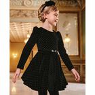 فستان مطرز باللون الاسود, 1, hi-res