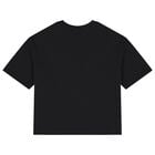 Girls Black Crystal Embellished Diamant&eacute; Logo & Flared Leggings Set, 1, hi-res