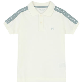 Boys Ivory Logo Polo Shirt