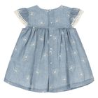 Baby Girls Blue Floral Dress Set, 1, hi-res