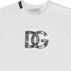 Baby Boys White Logo Majolica T-Shirt, 1, hi-res