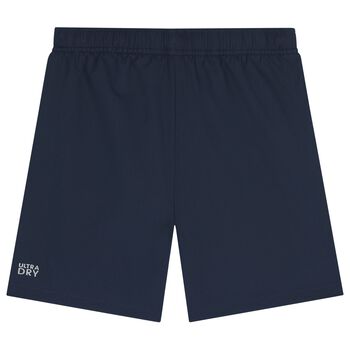 Boys Navy Blue Logo Shorts 