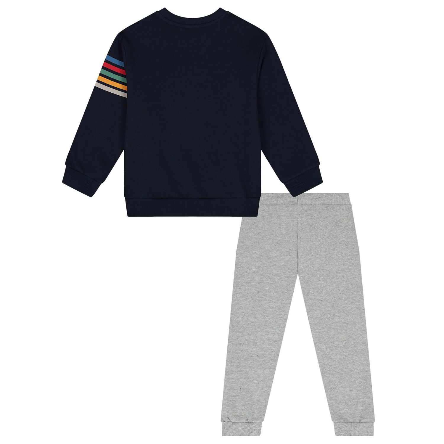 Boys Navy Blue & Grey Tracksuit, 1, hi-res image number null