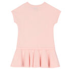 Girls Pink Elephant Logo dress, 1, hi-res