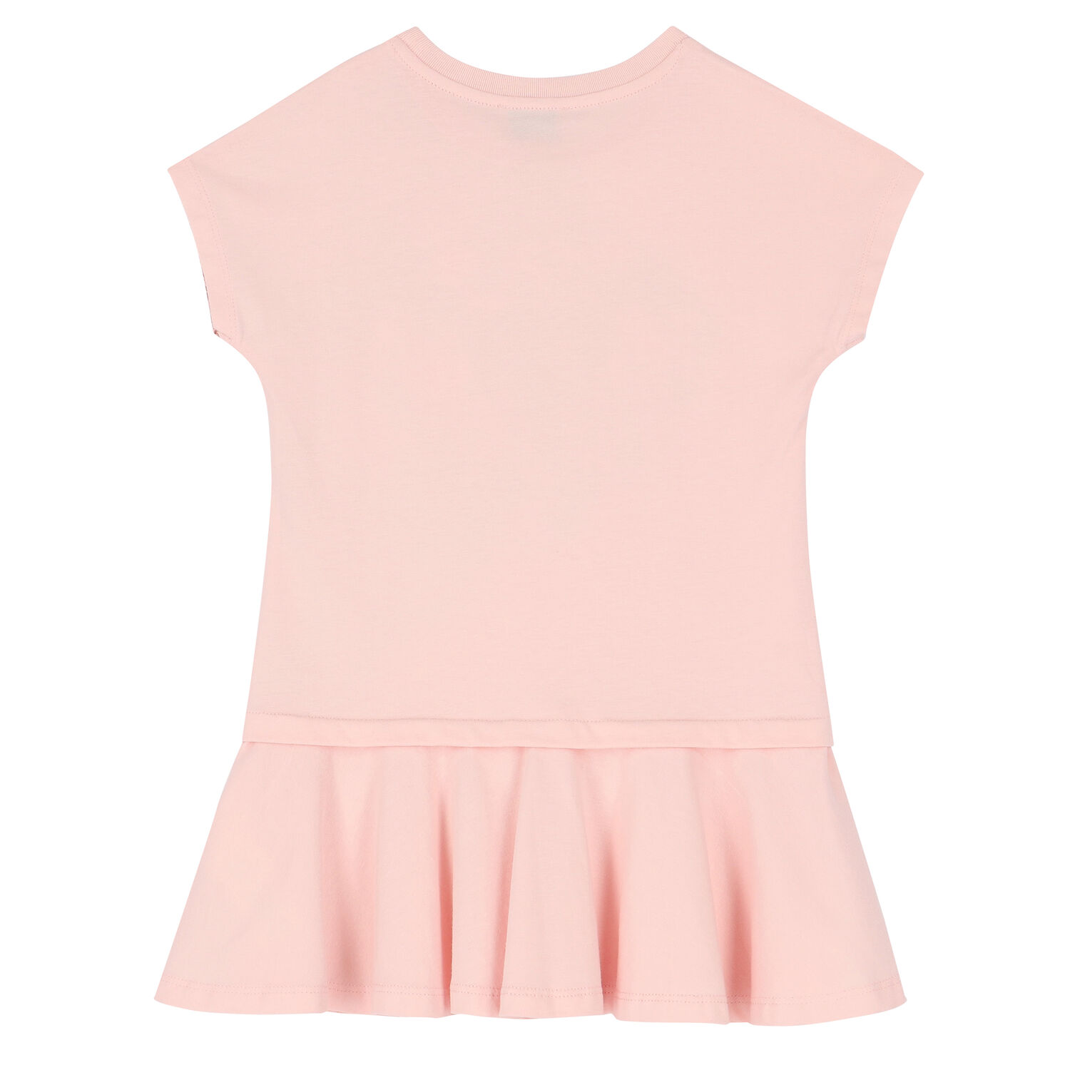 Girls Pink Elephant Logo dress, 1, hi-res
