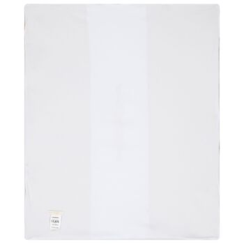 White & Beige Geo Map Baby Blanket