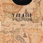 Boys Beige & Black Geo Map T-Shirt, 1, hi-res
