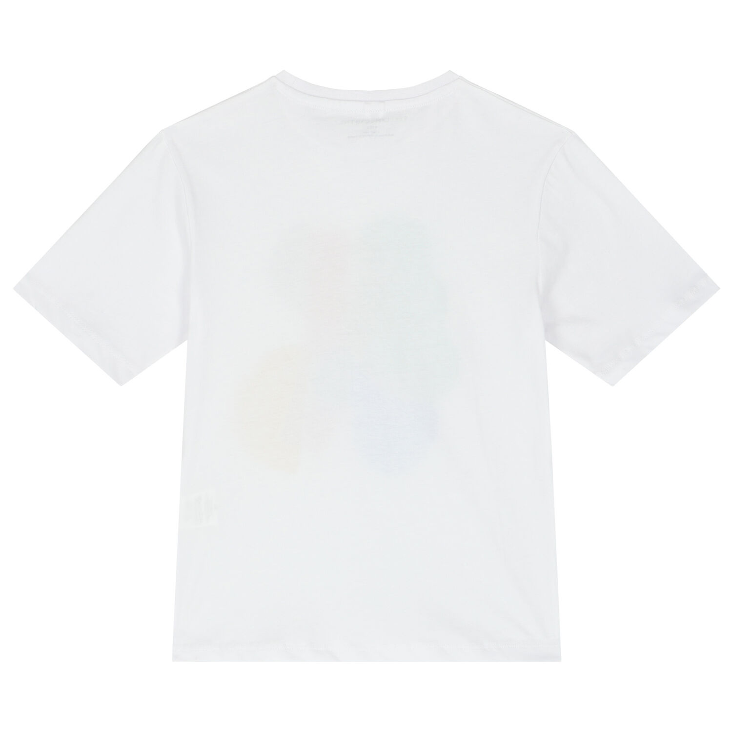 تيشيرت أولاد بالشعار باللون الابيض, 1, hi-res