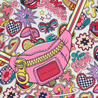 فستان بنات بالشعار باللون الابيض, 1, hi-res