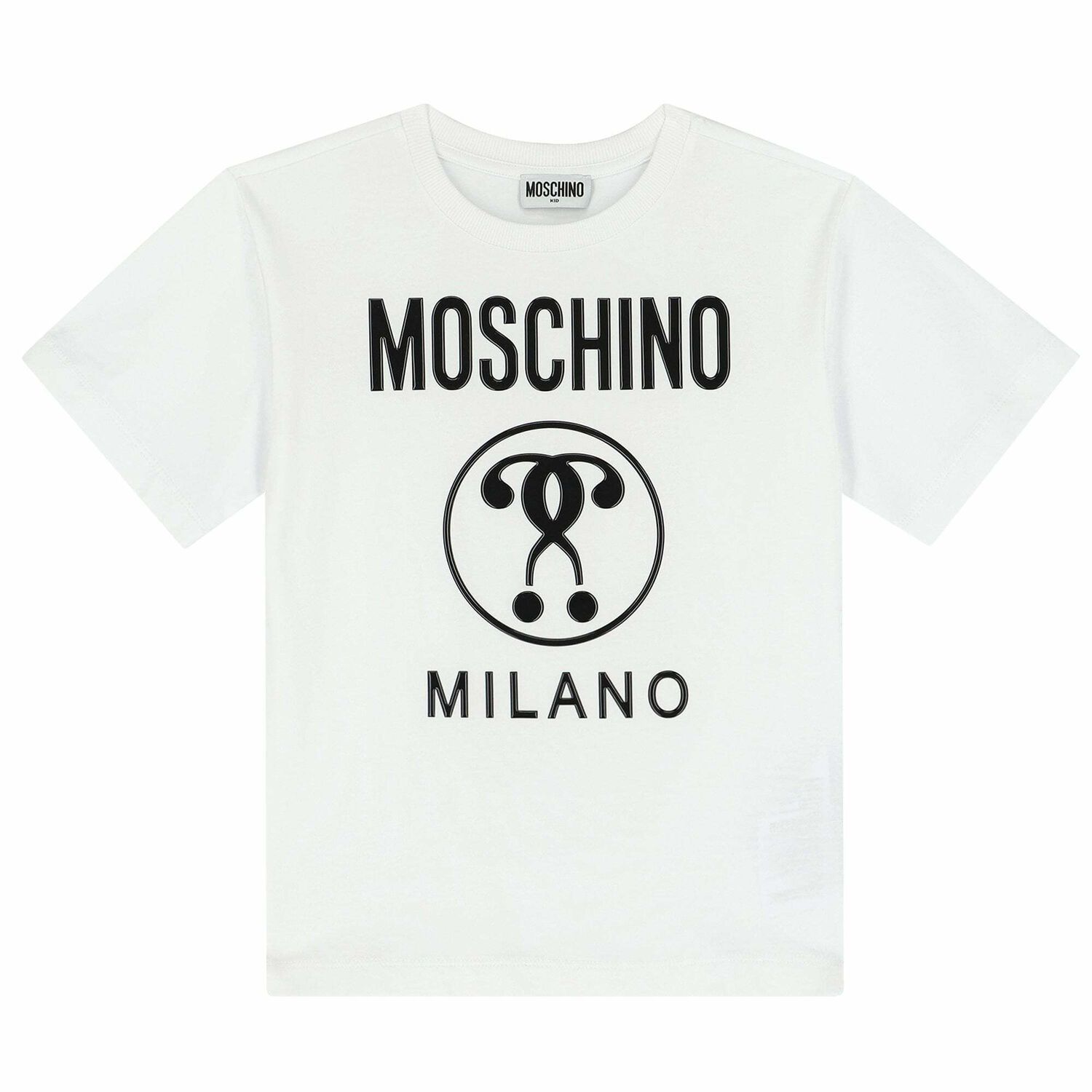 Boys White Logo T-Shirt, 1, hi-res