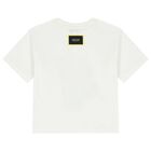 Boys Ivory Popcorn Logo T-Shirt, 1, hi-res