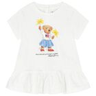 Baby Girls White & Navy Polo Bear Leggings Set, 1, hi-res