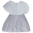 Girls Grey & Purple Organza Dress, 1, hi-res