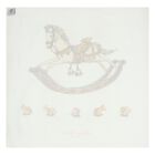 طقم قماط ومريلة بطبعة الحصان باللون العاجي, 1, hi-res