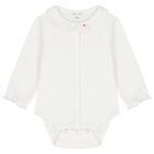 Baby Girls Ivory & Pink Floral Babysuit Set, 1, hi-res