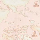 طقم ملابس أطفال بناتي بطبعة خريطة جغرافية باللون العاجي والوردي والبيج, 1, hi-res