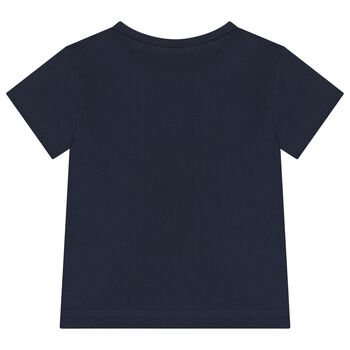 تيشيرت بوني للاولاد باللون الكحلي