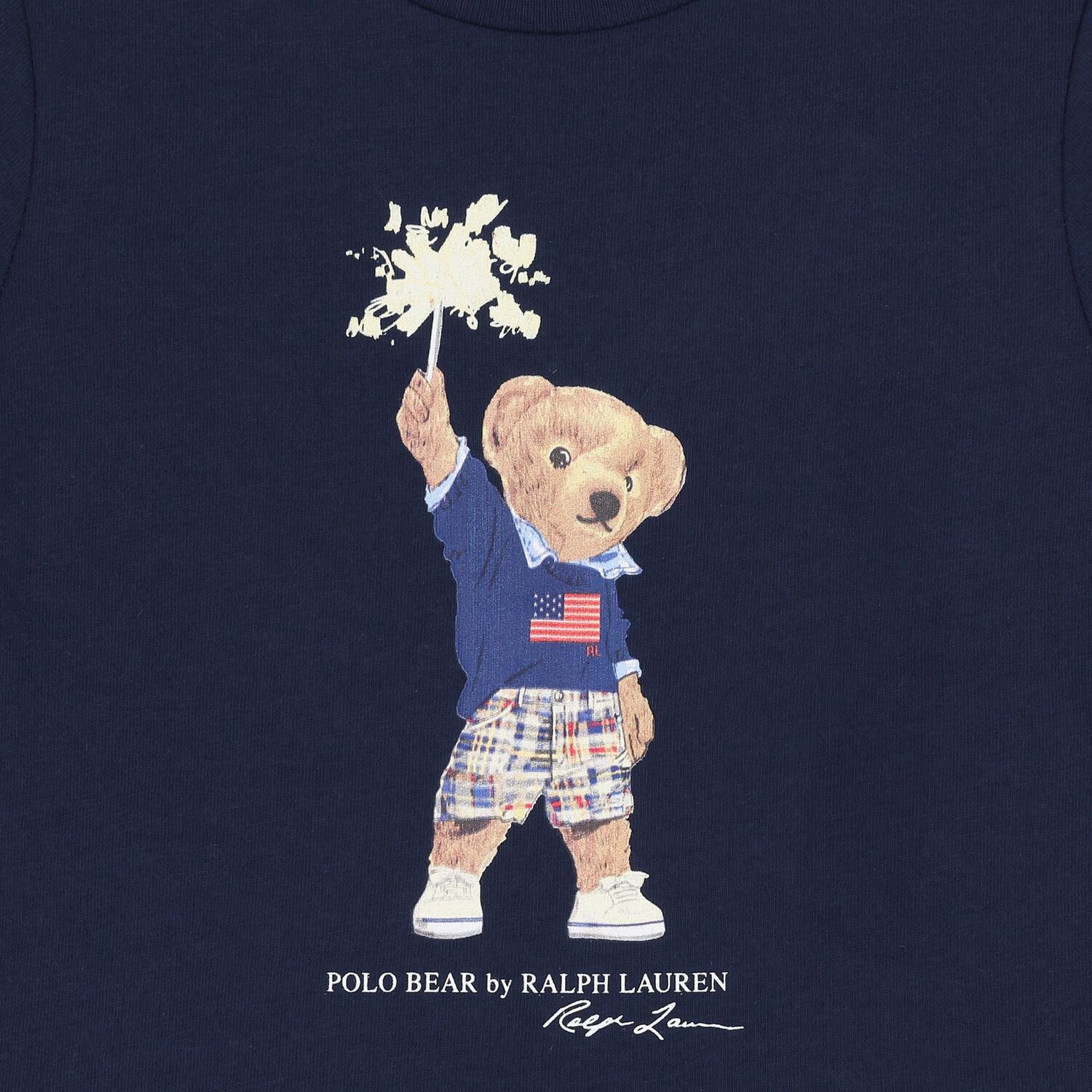 Baby Boys Navy Blue Polo Bear T-Shirt, 1, hi-res
