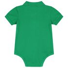 Baby Boys Green Logo Bodysuit, 1, hi-res