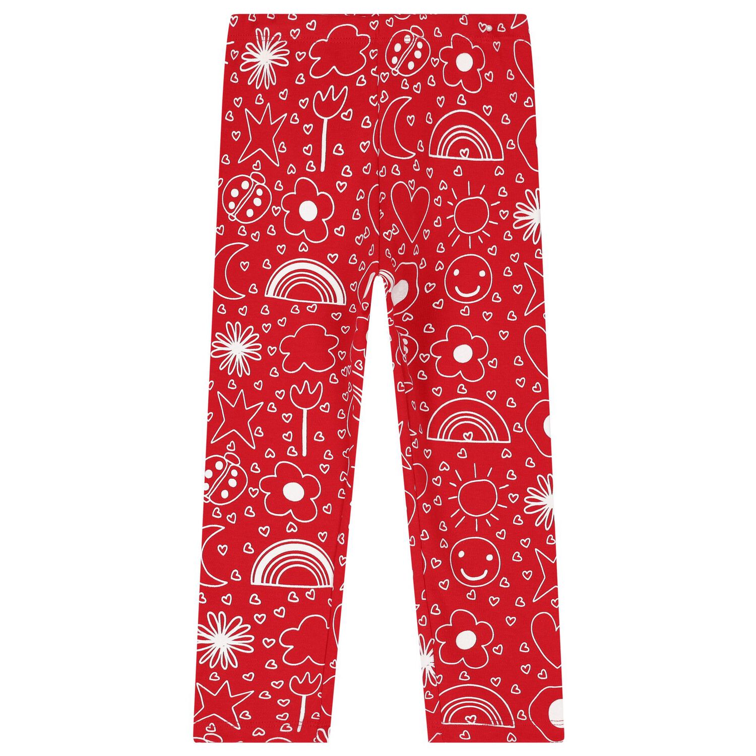 Girls Red Logo Leggings Set, 1, hi-res image number null