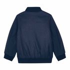 Boys Navy Blue Bomber Jacket, 1, hi-res
