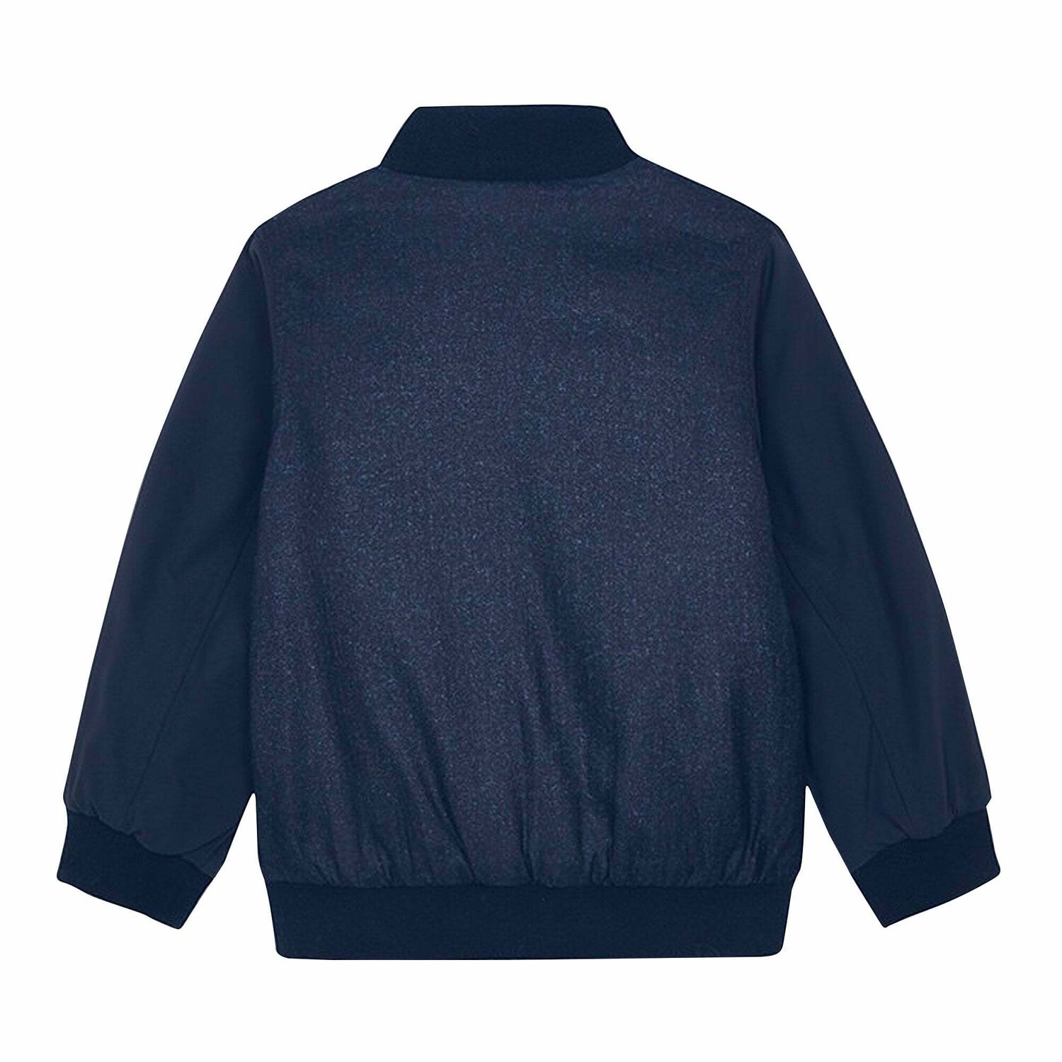 Boys Navy Blue Bomber Jacket, 1, hi-res