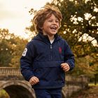 Boys Navy Blue Pony Logo Jacket, 1, hi-res