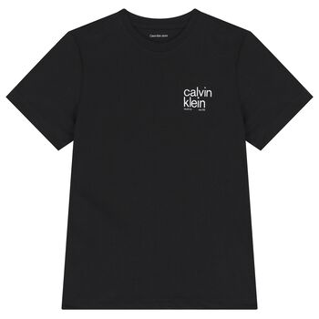 Boys Black Logo T-Shirt