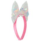 Girls Pink & Ivory Iridescent Headband, 1, hi-res