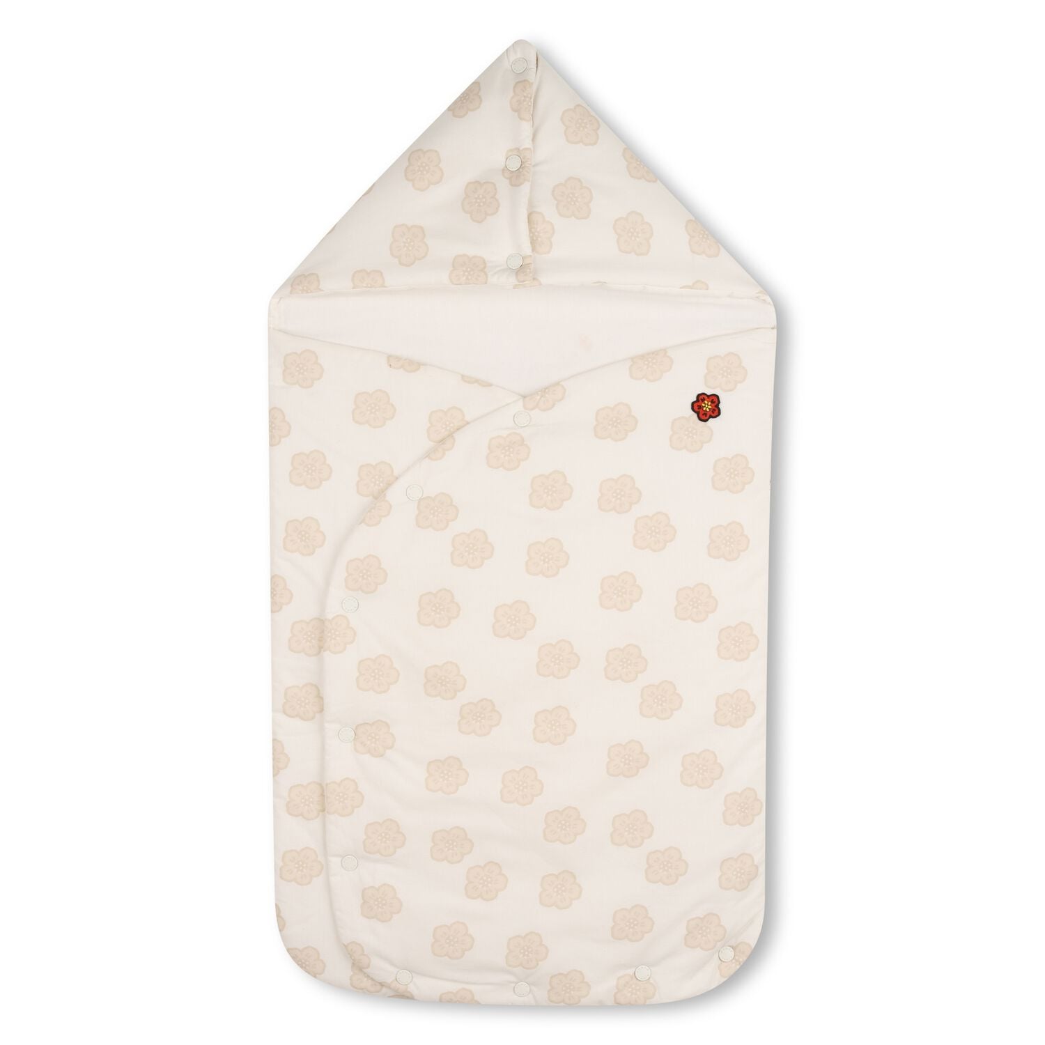 Ivory & Beige Boke Flower Reversible Baby Nest, 1, hi-res