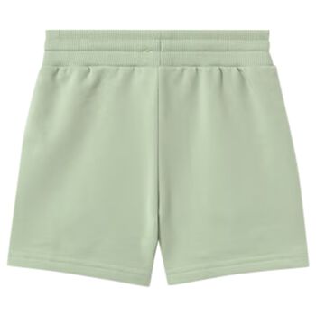 Younger Boys Green Logo Shorts