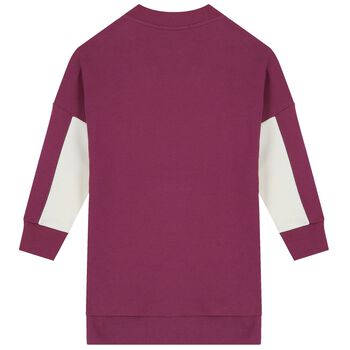 Girls Purple & Ivory Dress