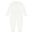 Unisex White Babygrow, 3, hi-res