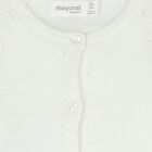 Baby Girls Ivory Bolero Cardigan, 2, hi-res