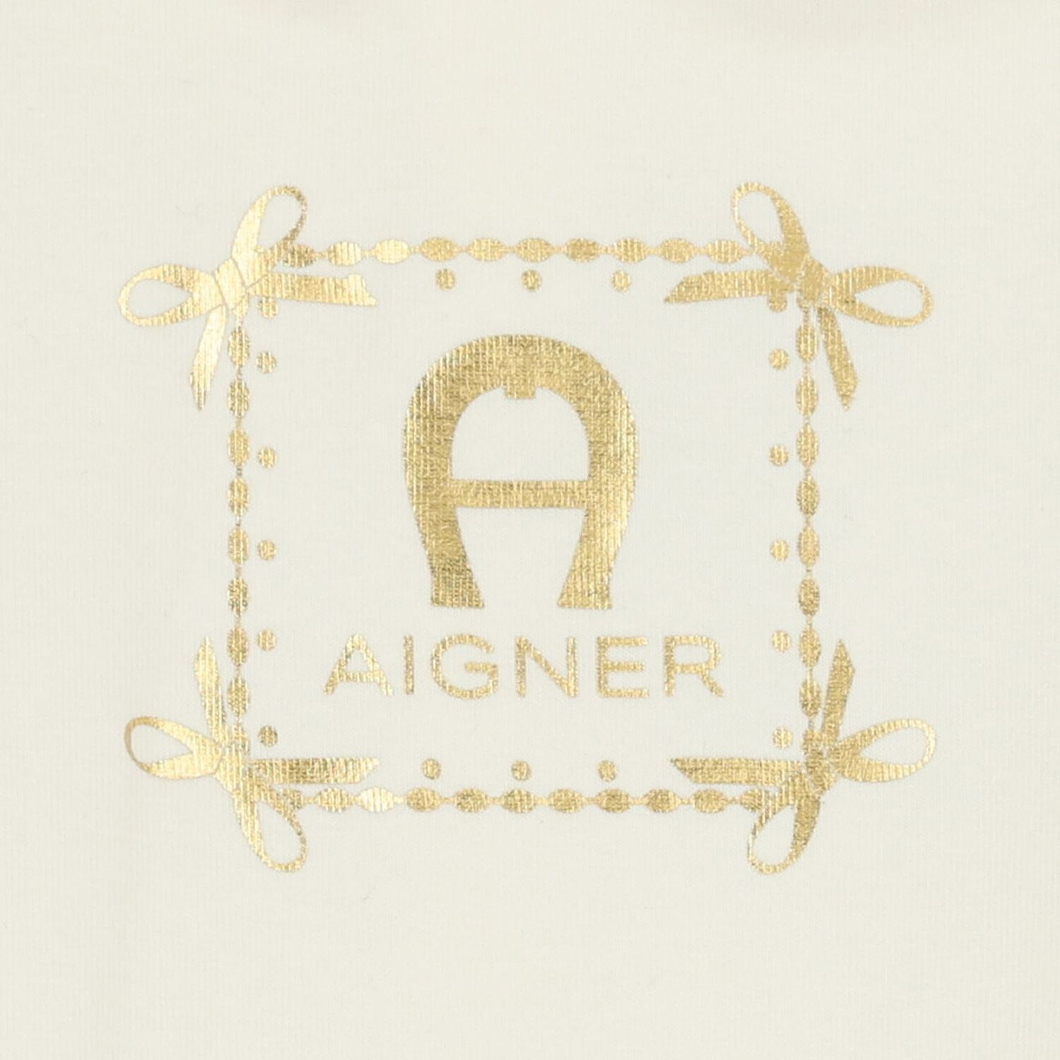 Baby Girls Ivory & Gold Logo Babygrow Gift Set, 1, hi-res