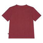 Younger Boys Burgundy Logo T-Shirt, 2, hi-res