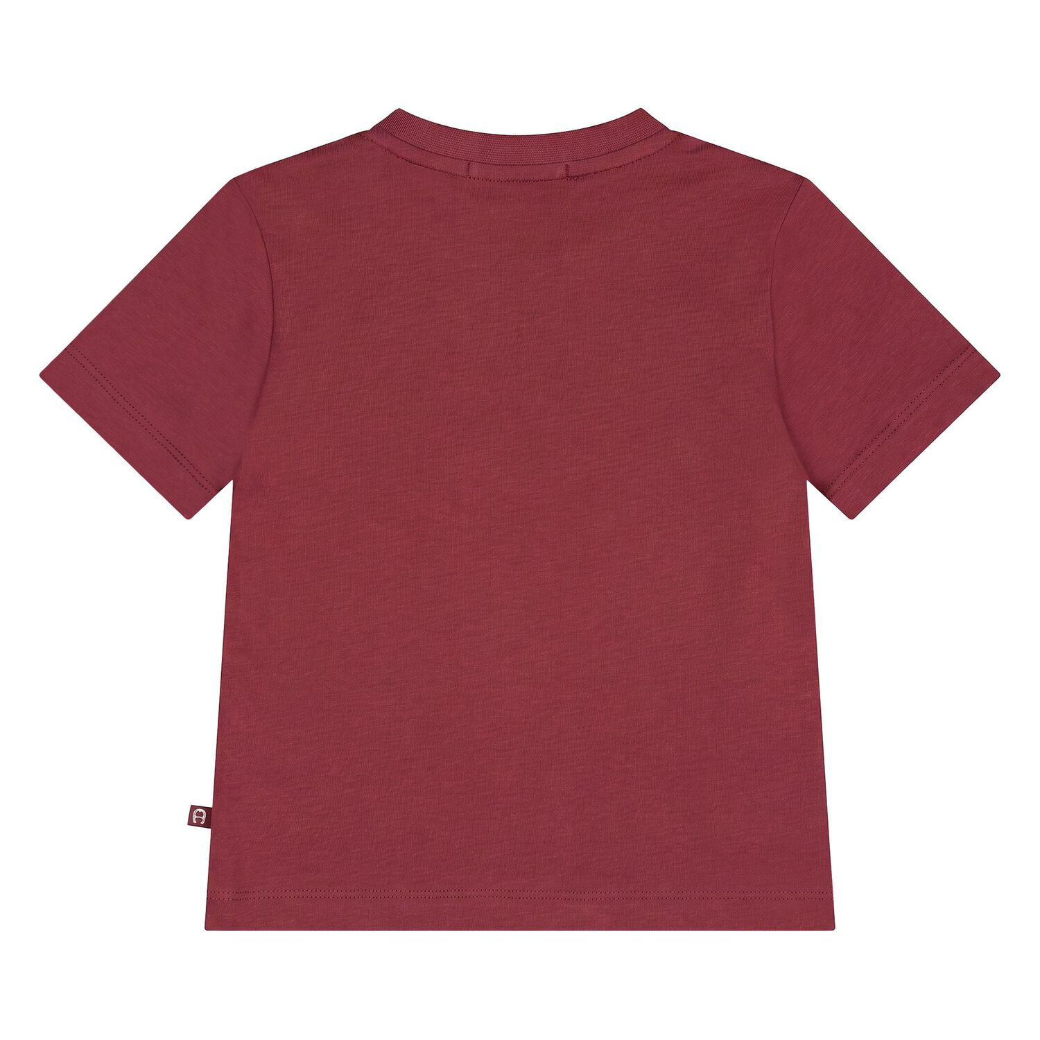 Younger Boys Burgundy Logo T-Shirt, 2, hi-res