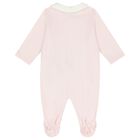 Baby Girls Pink & Ivory Logo Babygrow Gift Set , 1, hi-res