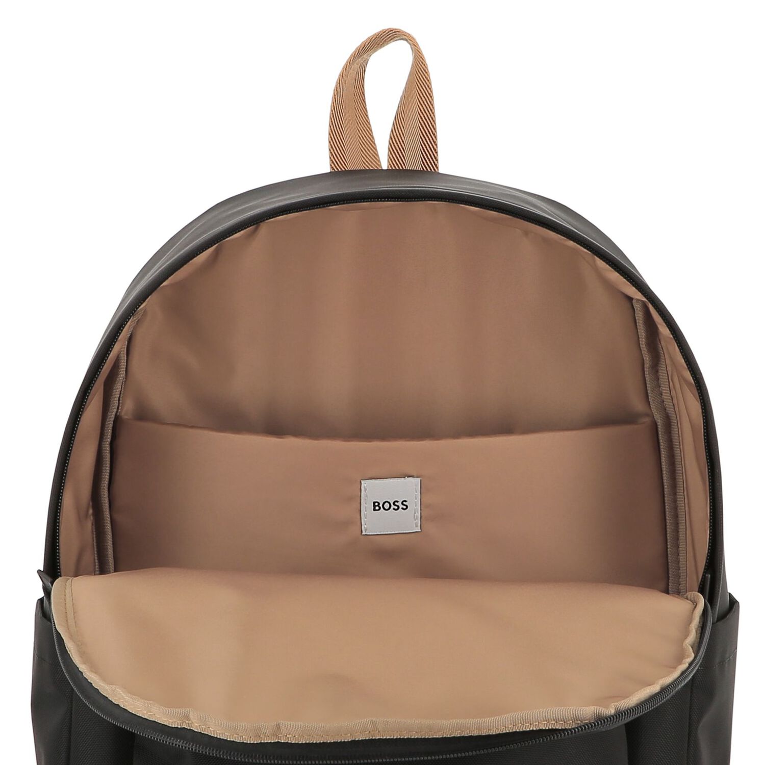 حقيبه ظهر بالشعار للاولاد باللون الاسود , 1, hi-res image number null