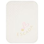 بطانية بنات بطبعة قلب باللون الأبيض, 1, hi-res