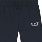 Boys Navy Blue Logo Joggers, 4, hi-res