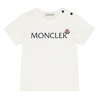 Younger Boys Ivory Logo T-Shirt