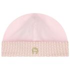 Baby Girls Pink Logo Babygrow & Hat Gift Set, 1, hi-res