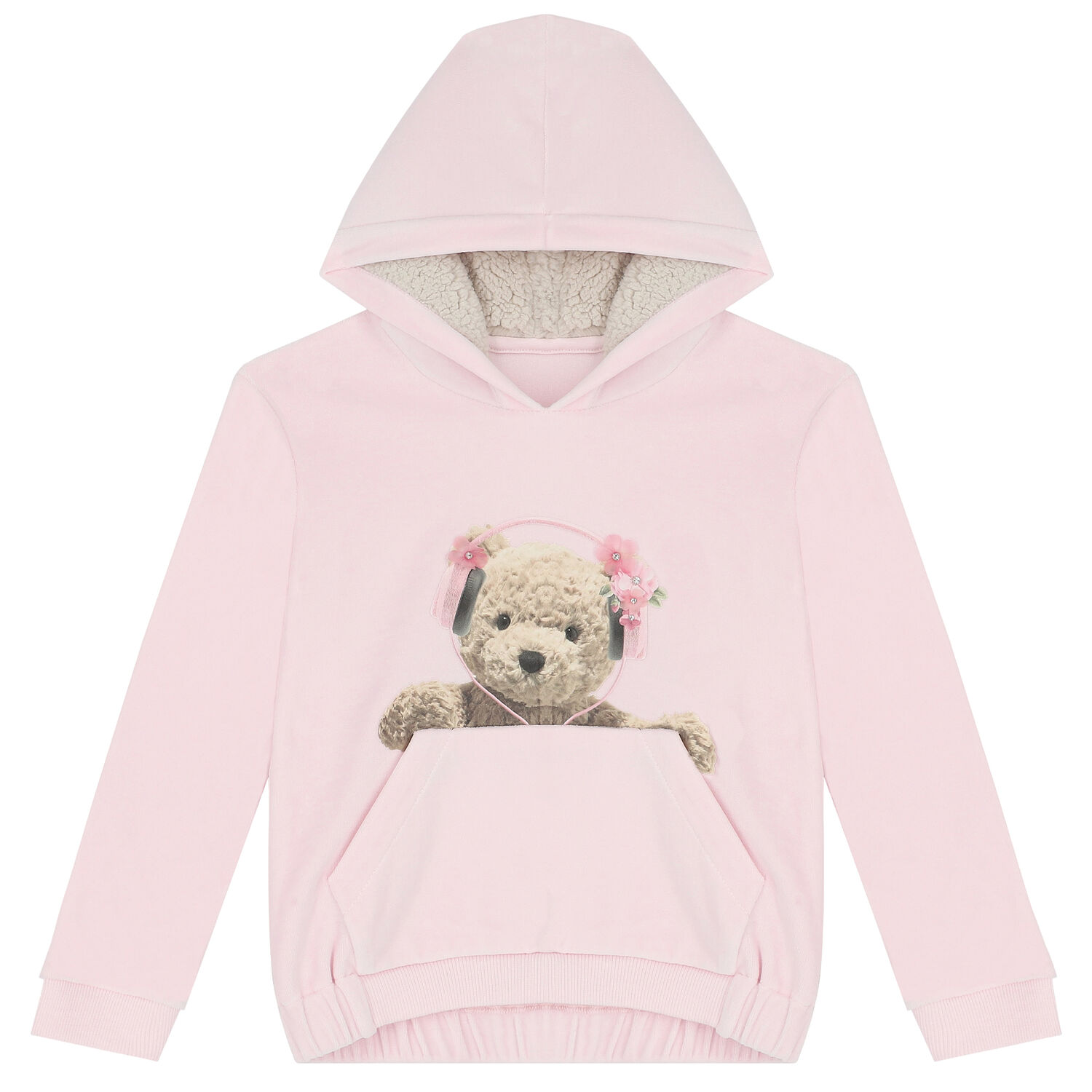 طقم ليغنز بطبعة تيدى باللون الوردى, 1, hi-res