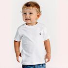 Baby Boys White Logo T-Shirt, 1, hi-res