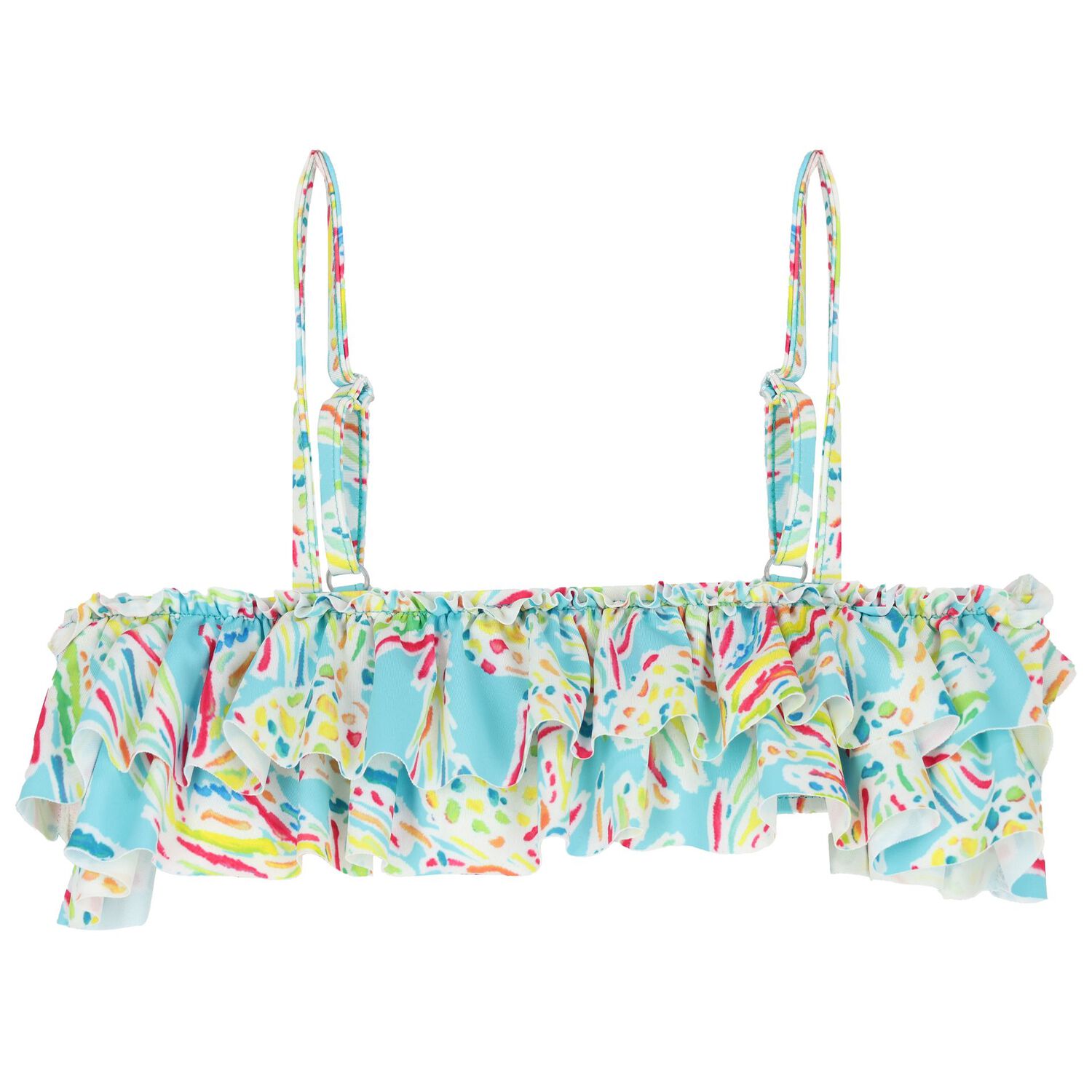 Girls Blue Pineapple Swimsuit, 1, hi-res image number null