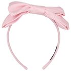 Girls Pink Bow Headband, 3, hi-res