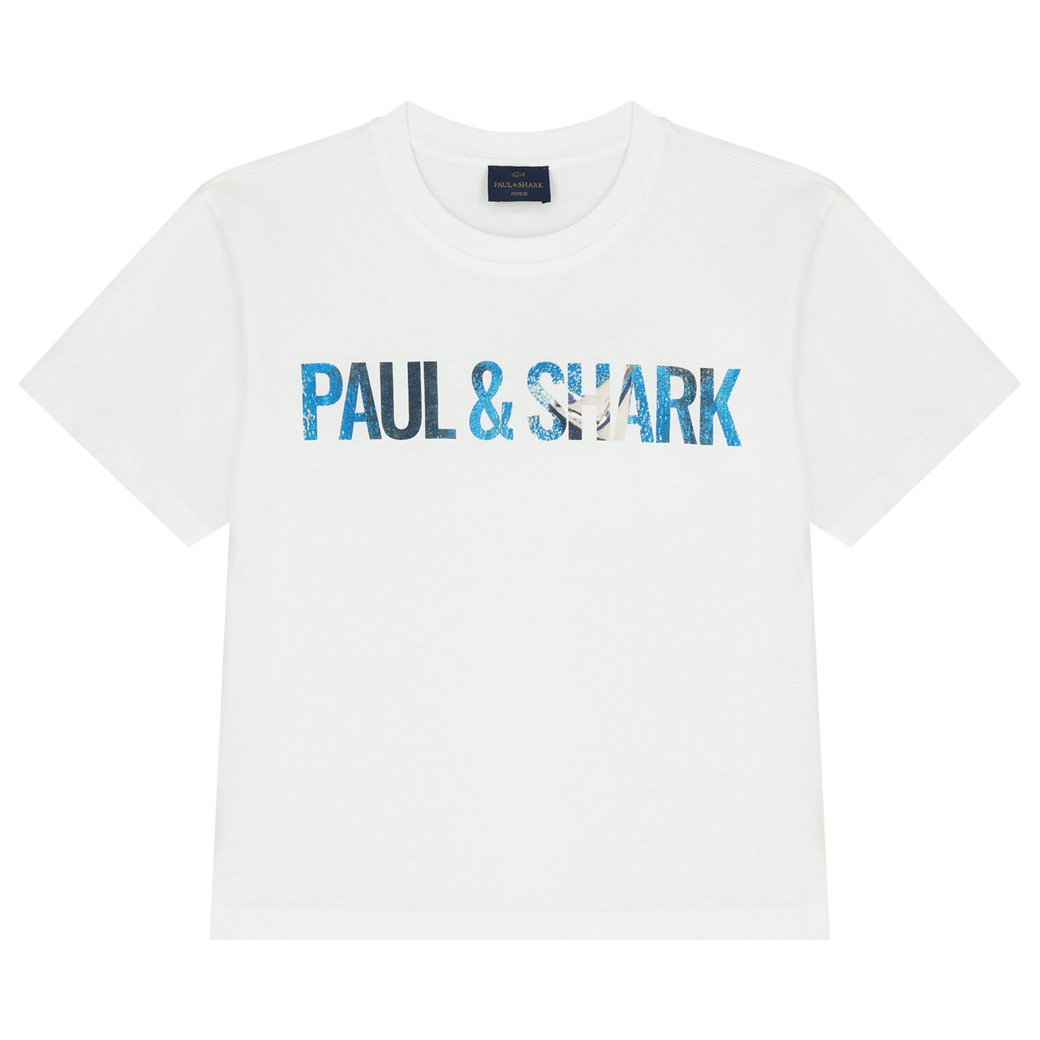 قميص أسود بشعار للأولاد, 1, hi-res