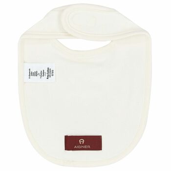 Ivory & Gold Logo Bib