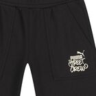 Boys Black Logo Shorts, 1, hi-res